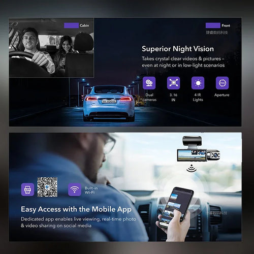 Smart Dual Camera Dash Cam