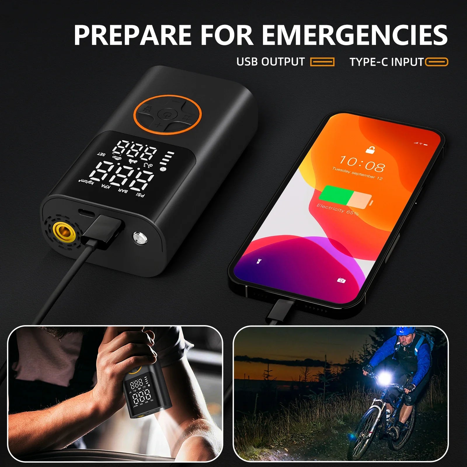 Portable Power Tire Pump